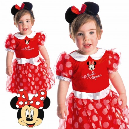 Toddler Deluxe Minnie Mouse Fancy Dress Up Outfit (2-4yrs)